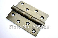 Free Shipping Antique Brass Finished Hinges for timber door Metal Door Stainless Steel material 4 3