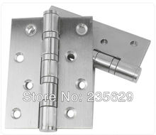 Free Shipping 304 brushed stainless steel Finished Hinges for timber door Metal Door ball bearing no