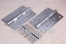 Free Shipping 6inch 304 brushed stainless steel Finished Hinges for timber door Metal Door ball bearing