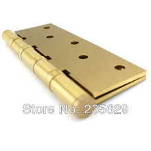 Free Shipping brass Hinges for timber door Metal Door 3mm thickness Low Noise 5inch 3 5inch
