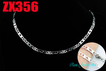4 mm 316L stainless steel necklace Cupid shape lamellar chain fashion women man chains 20pcs ZX356