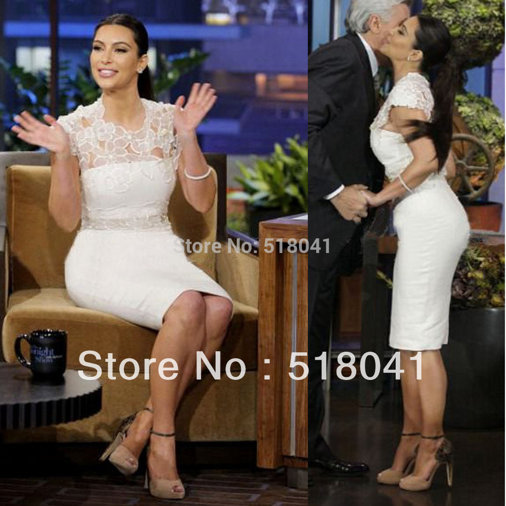 2014-drop-shipping-Celebrity-Dresses-White-Color-Appliques-Dresses ...