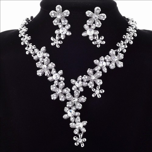 Wedding decoration bride chain sets marriage accessories set chain sets bridal accessories 2 piece set jewelry