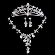 The bride accessories chain sets necklace marriage accessories three pieces set wedding dress marriage jewelry