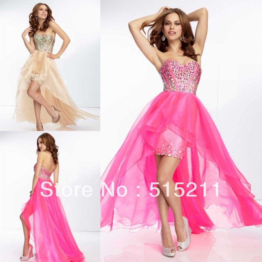 prom dresses in the usa front short and back long