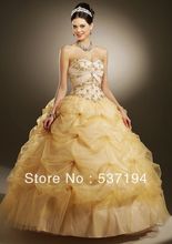 Hot Sale Free Shipping Ball Gown Sweetheart Beaded Bodice Draped with Jacket Champagne Quinceanera Dresses
