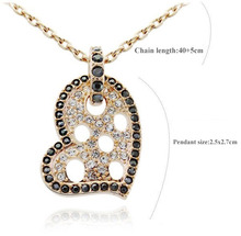 New Arrival Rhinestone Hearts Necklace Fashion Jewlery Ornamentation For Women 2013 Free Shipping