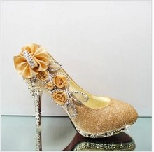 Sexy Woman Pumps Glitter Gorgeous Wedding Bridal Evening Party Crystal High Heels Women Shoes Fashion Bridal