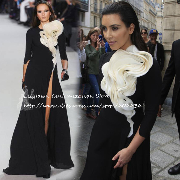... Dress Paris Fashion Week Designer Red Carpet Ruffles Celebrity Dresses