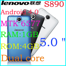 Original Lenovo S890 phone MTK6577 Dual Core 8MP RAM 1GB  ROM 4GB Android phone on sale in stock