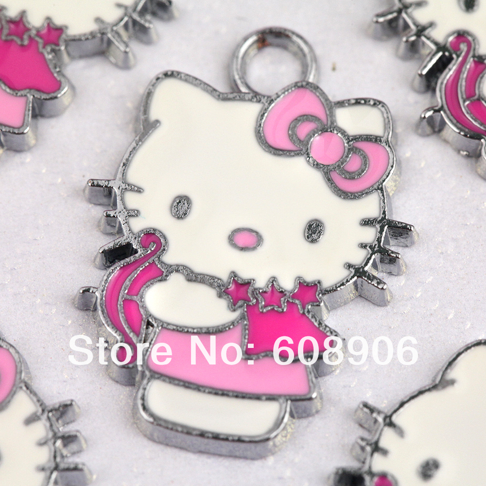 K95a Wholesale 10 pcs Hello Kitty Cupid Charm Pendants Latest Design