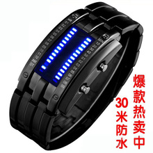 Reloj Led macho moda para hombre reloj electrónico los amantes impermeables multifuncional ver