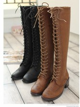 Free shipping 2013 fashion new women to do the old retro hollow thin lace boots Tall boots