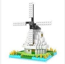 Dutch windmill Model Mini Building Toys Boys Toys 3D Puzzle Diamond 