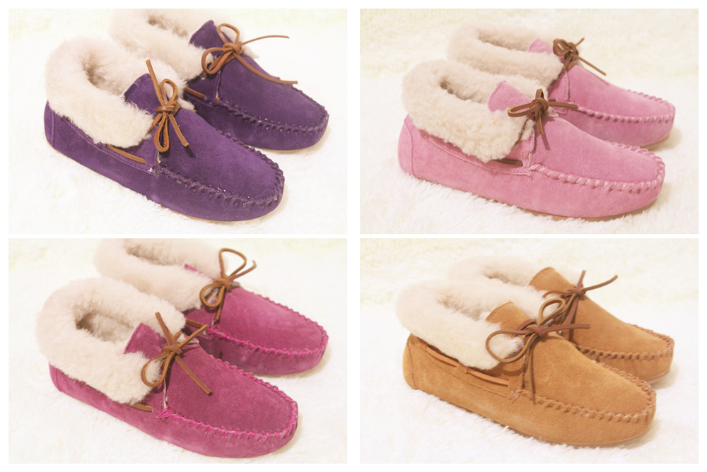 Plush shoes thermal shoes pink low women s flat shoes snow female bow Moccasins wool