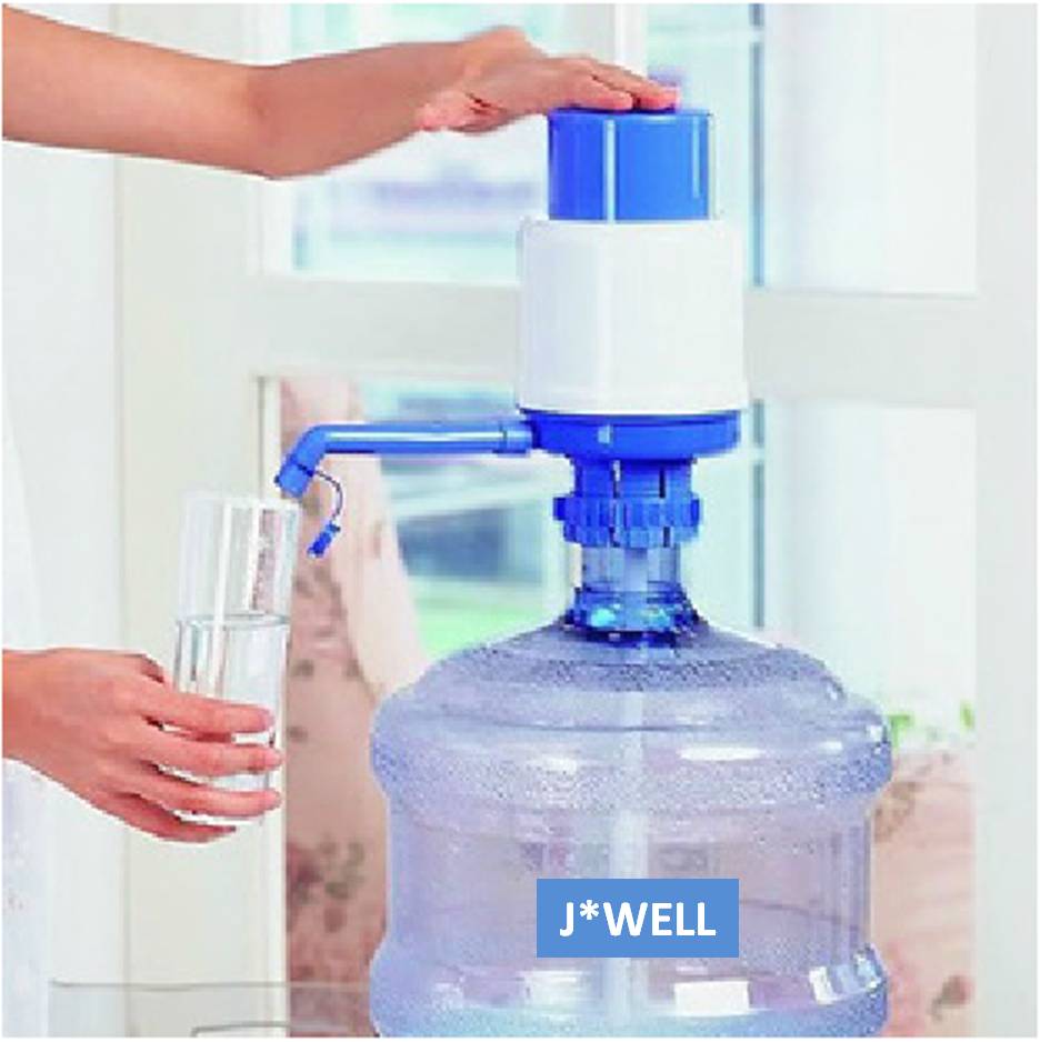 Pump water bottle dispenser