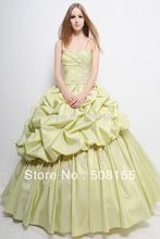 Free Shipping New Arrival Sweetheart Light Green Ball Gown Taffeta Cheap Quinceanera Dress with Jacket LAQ008