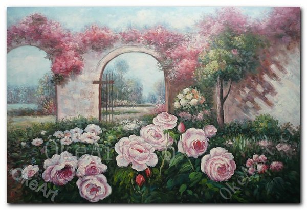 Hand-Painted-Flower-Oil-Painting-On-Canv