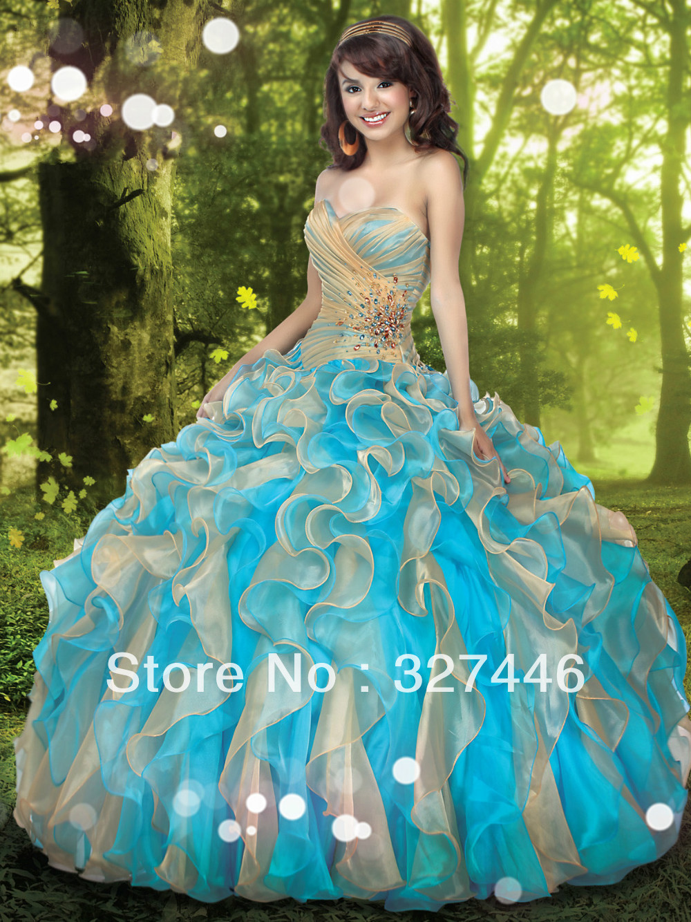 quinceaÃ±era con vestido azul turquesa de quinceaÃ±era vestidos