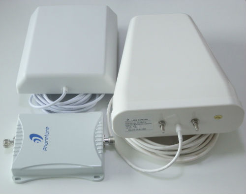 70dB 900 2100MHz GSM 3G WCDMA UMTS Dual Band Cell Signal Booster Repeater Amplifier Panel and