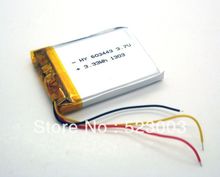 Free shipping Li-polymer rechargeableBattery 3.7V 900mAh for bluetooth mp3 mp4 gps psp 603443