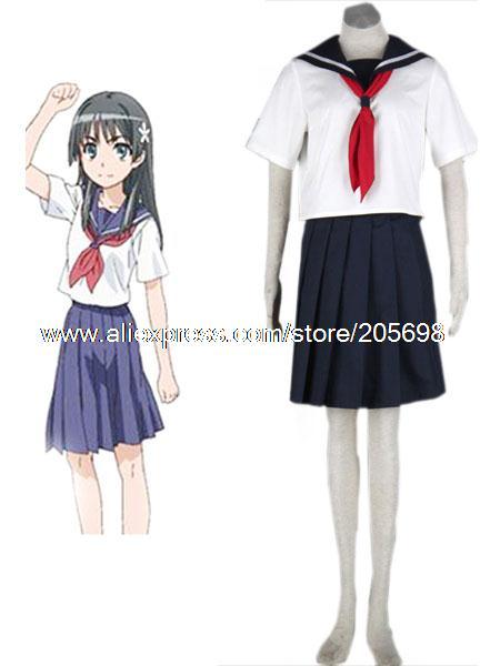 Toaru Kagaku No Railgun uniforme scolaire Style blanc marine bleu ... Toaru Kagaku No Railgun uniforme scolaire Style blanc marine bleu ...
