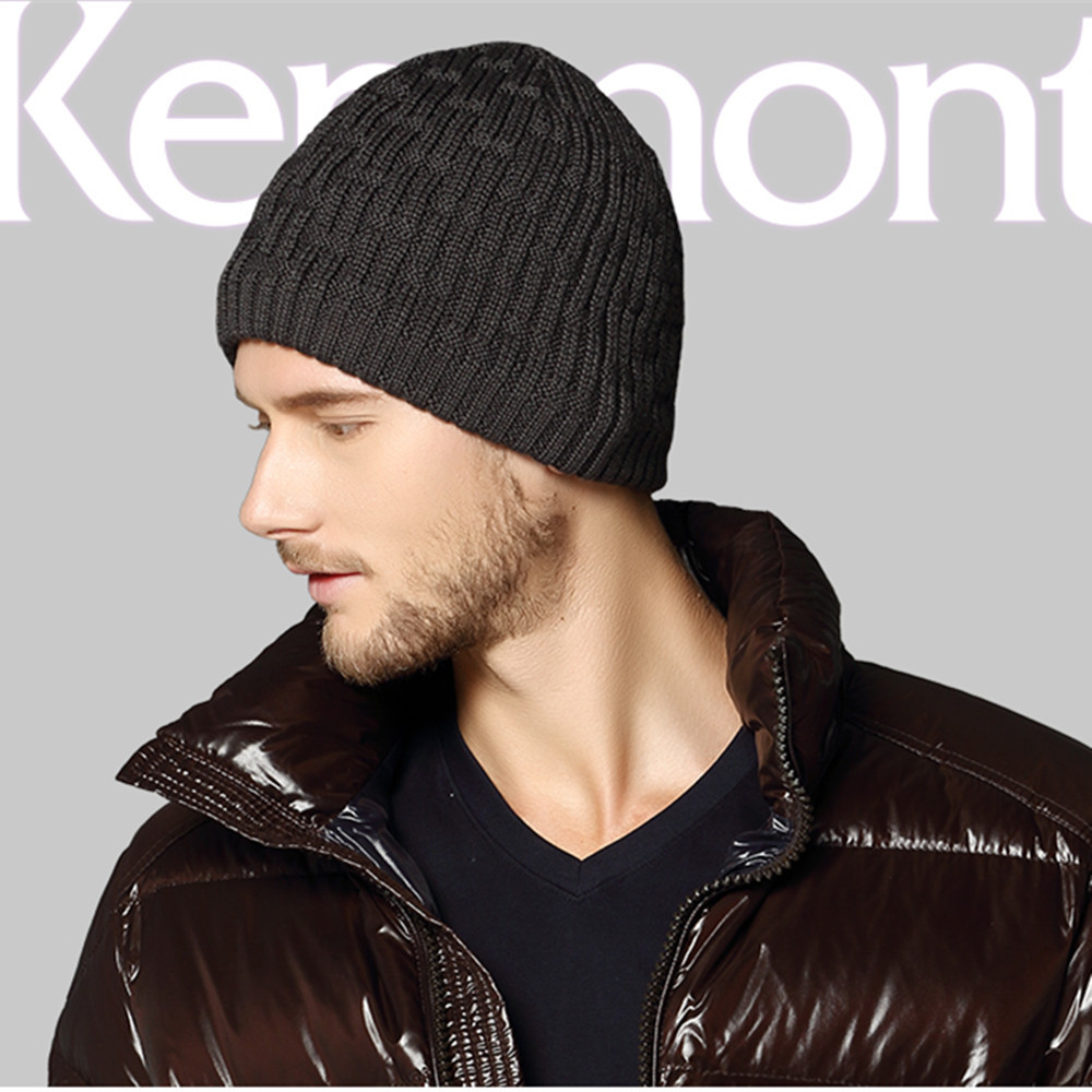 hat Kenmont Cap Knit Hat Winter Unisex Christmas Men's Ski Beanie Gift   male Men beanie