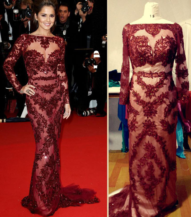 ... -Murad-Dresses-Cannes-Red-Carpet-Sexy-Burgundy-Lace-Long-Sleeves.jpg
