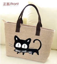 2013 women’s handbag bag shoulder bag large capacity linen canvas bag The girl pop package free shipping