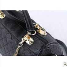 2013 women s handbag cylinder zipper scrub women s plaid handbag messenger bag bag