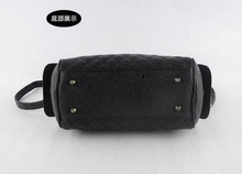 2013 women s handbag cylinder zipper scrub women s plaid handbag messenger bag bag