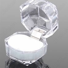 Wholesale Acrylic Ring Display Box Storage Organizer Gift Package Carrying Case Transparent Wholesale