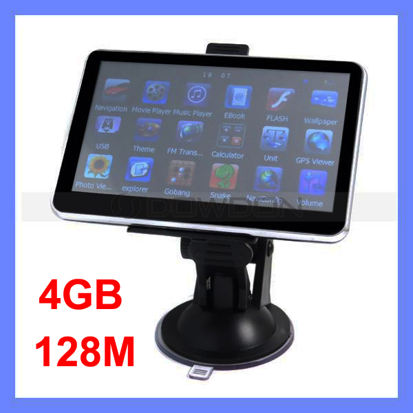 Newest 5 inch Car GPS Navigation with FM Transmiter Bluetooth 128 RAM 4GB Memory Vehicle GPS