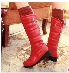 New winter snow boots padded waterproof heavy bottomed high boots Knight boots women s boots