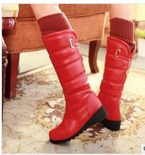 New winter snow boots padded waterproof heavy-bottomed high boots Knight boots women’s boots