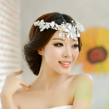 bride accessories handmade crystal beaded soft style hair accessory wedding dress accessories pearl marriage accessories
