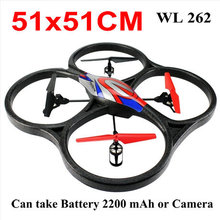 Free Shipping 51CM WL Helicoter V262 2 4G 6 CH 4 Axis RC Aircraft UFO Quadcopter