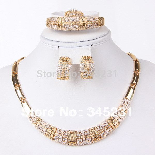 ... african jewellery set 18k gold plated pearl jewelry sets for women