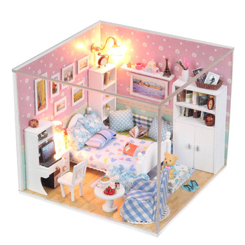 Aliexpress.com : Buy Wooden toys house doll miniature 3d diy house ...