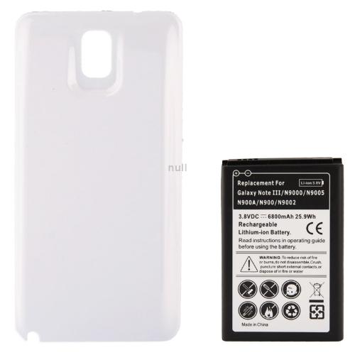 6800mAh Replacement Mobile Phone Battery Cover Back Door for Samsung Galaxy Note 3 Note III N9000