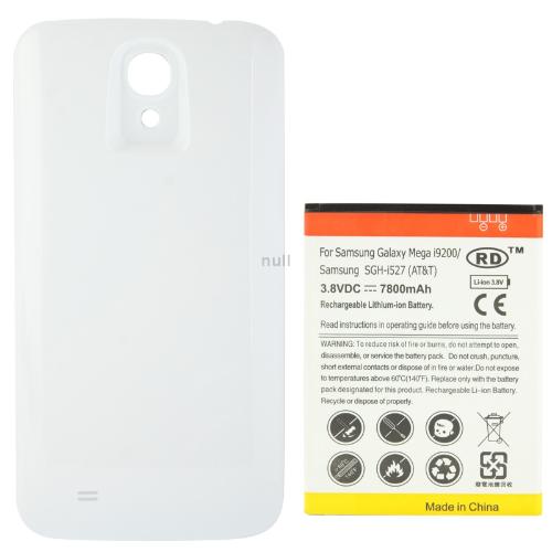 7800mAh High Capacity Replacement Mobile Phone Battery Cover Back Door for Samsung Galaxy Mega 6 3