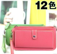 Free shipping 5pcs Sell like hot cakes multicolor into long female money zero wallet lady hand