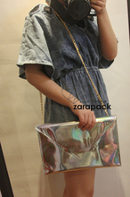 New Hologram Envelope Clutch Handbag Adjustable Chain Shoulder Bag IT BAG