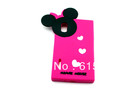 1Pcs Cute Rose Red Minnie Soft Rubber Back Cover Case For LG Optimus L5 E610/E612 Newest(China (Mainland))