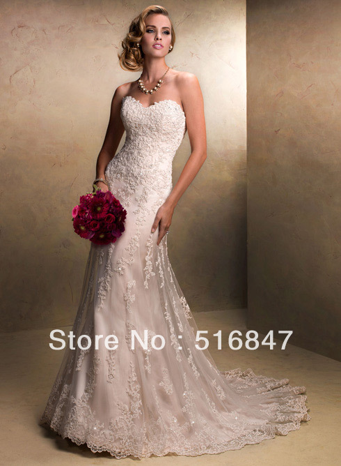 Strapless white tulle wedding dresses cheap