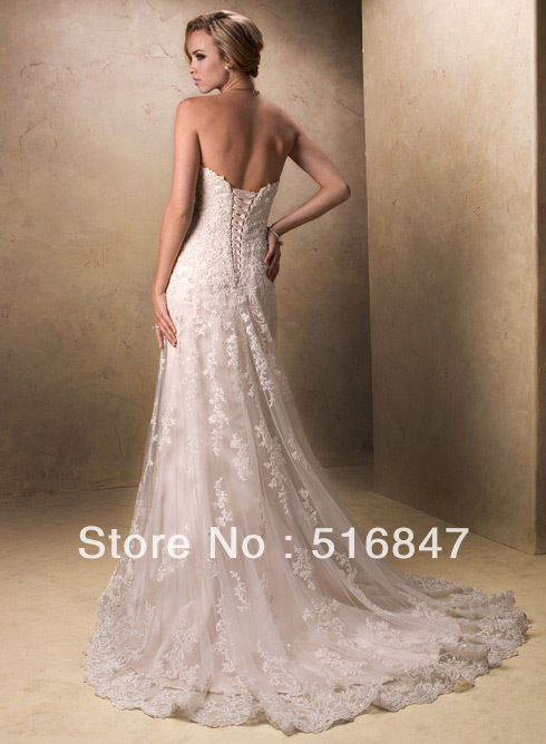Strapless white tulle wedding dresses cheap