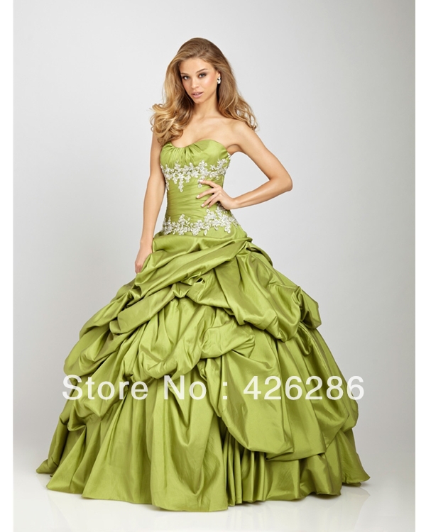 2013 New Elegant Sweetheart A Line Lace Quinceanera Dresses Satin Lace Up Back Dress Quinceanera Size