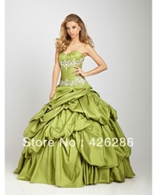 2013 New Elegant Sweetheart A-Line Lace Quinceanera Dresses Satin Lace Up Back Dress Quinceanera Size Custom