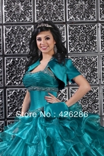 2013 New Elegant Halter Neckline A Line Beading Quinceanera Dresses Organza Lace Up Back Dress Quinceanera