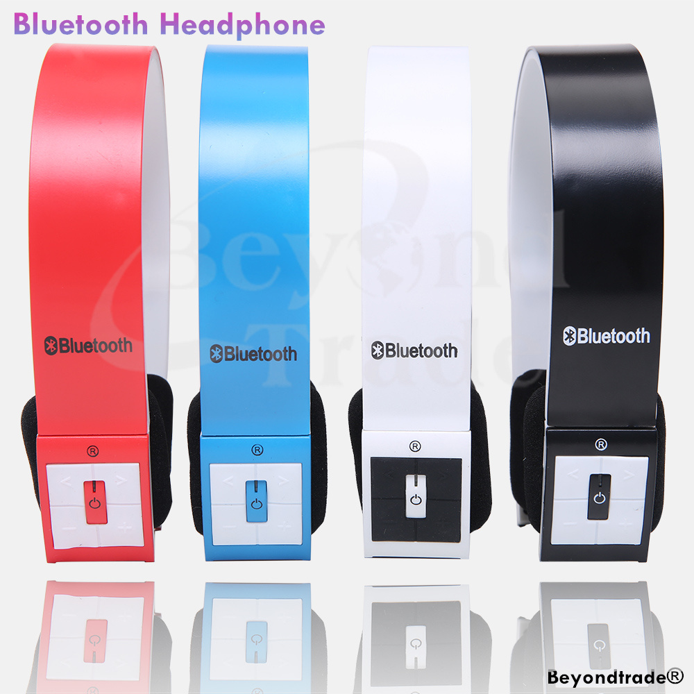 Wireless Headphone Bluetooth Headset with MIC For iPhone iPad Smart Phone Tablet PC Stereo Audio